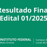 Resultado final edital nº 01/2025