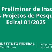 Lista preliminar Edital Nº 01/2025