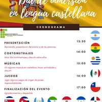 Dia de Imersão em Língua Espanhola e Inglesa